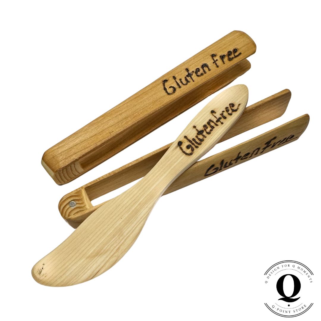 Gluteeniton / Gluten free tekstillä oleva voiveitsi, pihlajaa QPoint