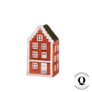 Talolyhty Amsterdam – oranssi keraaminen talolyhty 16 cm