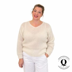 Lumian Dreamy Kid Mohair -neule – valkoinen