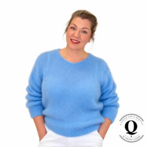 Lumian Dreamy Kid Mohair -neule – vaaleansininen