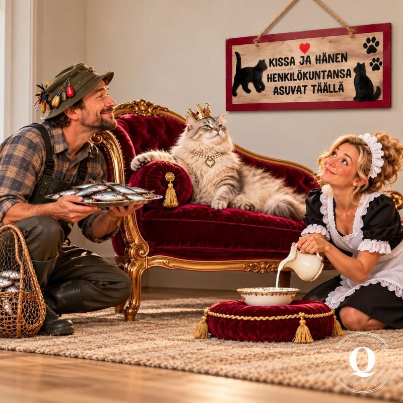 OKA_005_Kissa_ja_hanen_henkilokuntansa_asuvat_taalla_puinen_kissakyltti_1_jpg